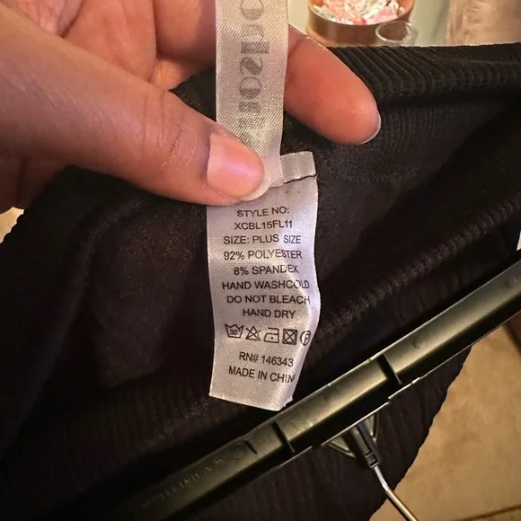 Black Soft Fleece Leggings - Picture 6 of 6